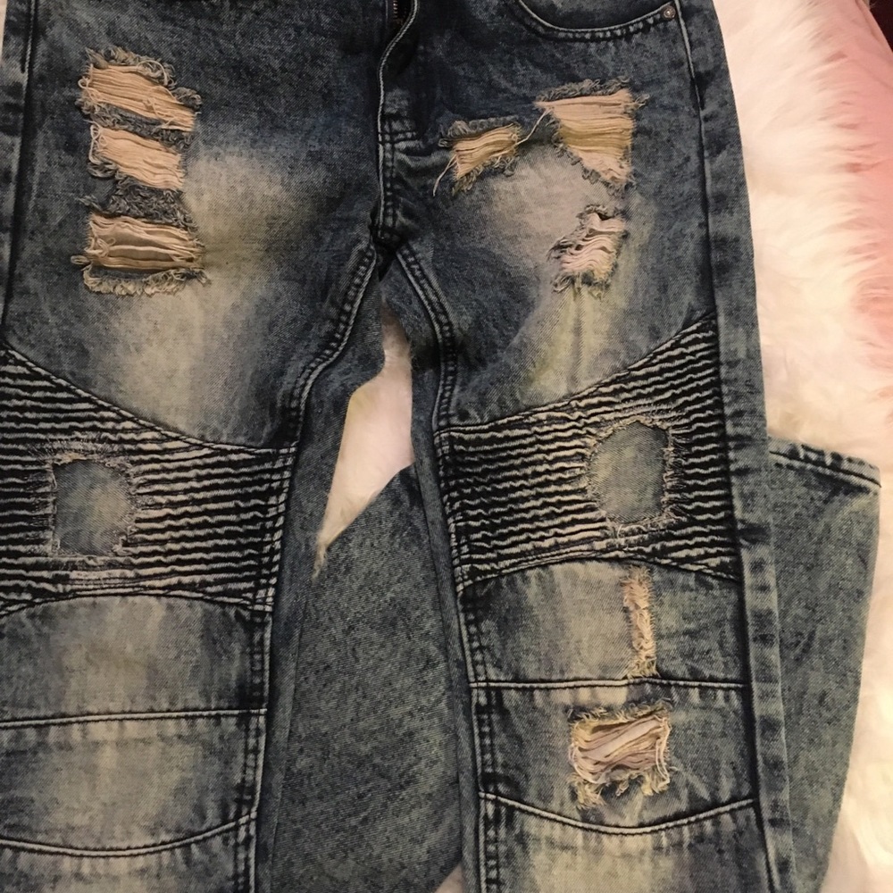 Treillnation Distressed Acid Wash Jeans Size 30